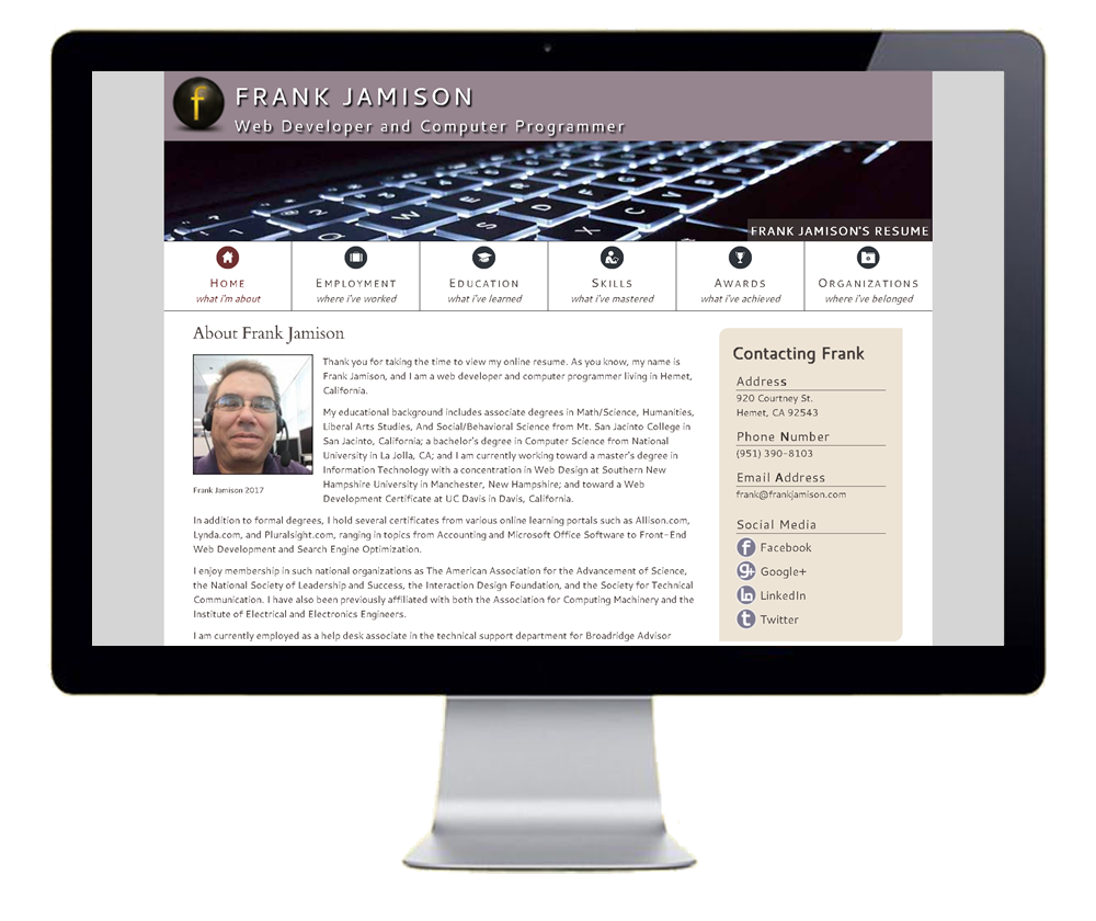 UC Davis 171WEB501 Final Project